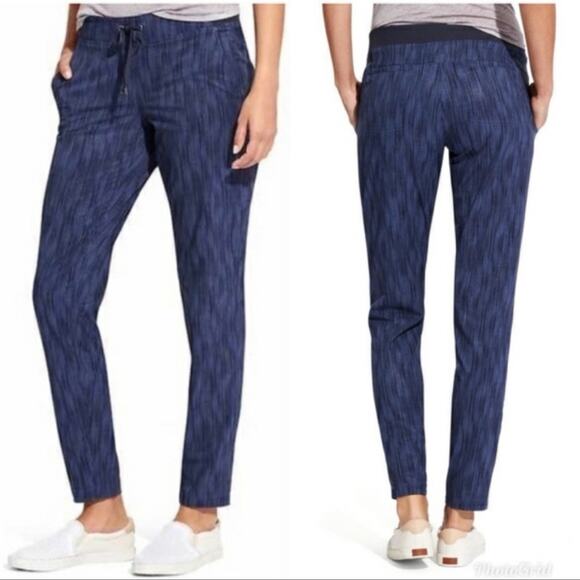 Athleta Midtown Stride Blue Ankle Pants - Picture 1 of 5